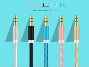 3.5mm Jack O 케이블 3.5 mm 남성 ~ 3.5mm 남성 보조 케이블 골드 골드 도금 iPhone 자동차 헤드폰 스피커 보조 케이블 9866768