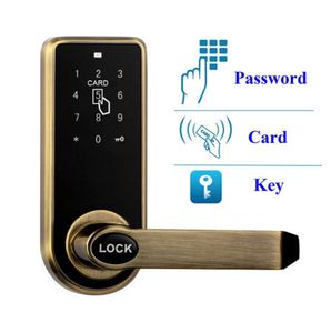 Keyless Electronic Digital Smart Door Lock Antique Brass Finish5503457