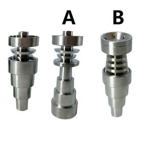 Universal Duessless 6 in 1 Titanium Nails Grado 2 10 mm 14 mm 18 mm Accessori per fumo maschile e femmina Accessori di vetro Bongs Water Pipes DAB Rigs Factory Prezzo