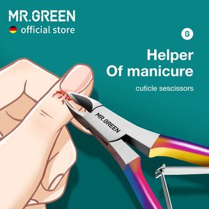 MR.GREEN Gorgeous Colorful Cuticle Nippers Cuticle Clippers Nail Manicure Scissors Trimmer Dead Skin Remover Stainless Stee Tool 240315