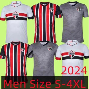 Sao Paulo Soccer Jerseys 2024 2025 Nestor Luciano Alisson Calleri Arboleda Джеймс Пато Лукас 24 25 Футбольные мужчины Женщины и детская рубашка S-4XL 1111