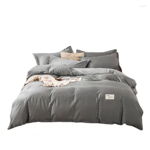 Conjuntos de cama Personalizado de fábrica Folha de alta qualidade Conforto Macio King Size Algodão 4pcs Conjunto