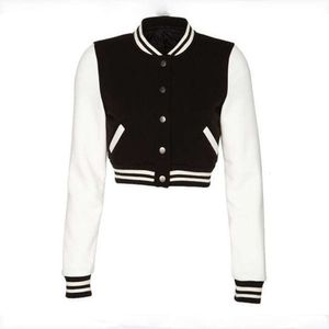 Top Quality Women Cropped Varsity With Long Sleeves Best Baseball Jackets For Ladies 29 28
