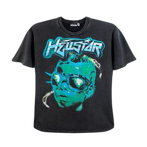 Skeleton Abstract Print Hellstar Designer Mens T Shirts Hip-Hop Short Hidees T Shirts Unisex Cotton Tops Men Vintage Tshirts Loose Crew Neck Tee Rock Oversize S-XL
