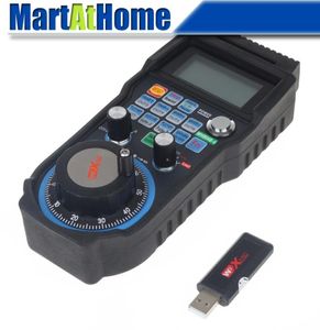 CNC 4 Axis Wireless Mach3 MPG Pendant Handwheel Controller for CNC Machine lathe SM731 SD6602583