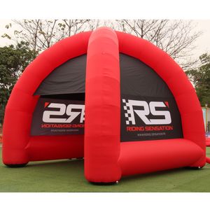 Tenda inflável leve para eventos, barraca portátil com domos de aranha, promoção, gazebo com ventilador de impressão personalizado, 6mWx6mLx3,5mH (20x20x11,5ft)