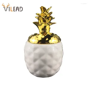 Bottiglie VILEAD Barattoli di ananas in porcellana Barattoli di caramelle per la conservazione Contenitori decorativi in ceramica Piatti Vassoio nordico per gioielli Soggiorno