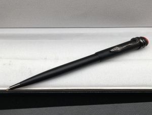 Högkvalitativ matt svart rullkulspenna penna med ormklippkontor Stationery levererar lyx Skriv påfyllning Pens6479612