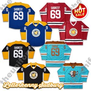 Herren #69 Shoresy Jersey Sommer Weihnachten TV-Serie Hockey-Trikots genäht Größe S-XXXL