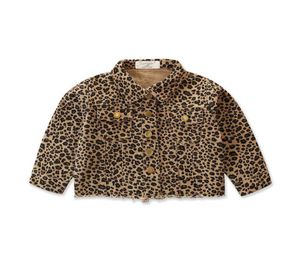 INS 2020 Leopard Print Baby Girls Jackets Långärmad Girls Coats Kids Jackor Baby Coat Fashion Toddler Girl Designer Clothes Ret7717271