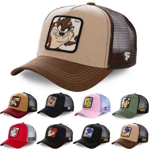 Бейсбольная кепка Daffy Coyote в сетку Snapback Taz Road Bunny, регулируемая бейсболка для женщин и мужчин, шляпа с героями мультфильмов в стиле аниме Capslab Drop226N