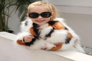 2021 New Kids Baby Girls Autumn Winter Fux Fur Coat Girl Girl Girl Girl Dark Woutwear Absy Clothing 8392549