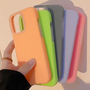 Capa de telefone de silicone líquido verdadeiro 15 ProMax 11 Jelly 13 Adequado para 14 Dopamina 12 Capa macia