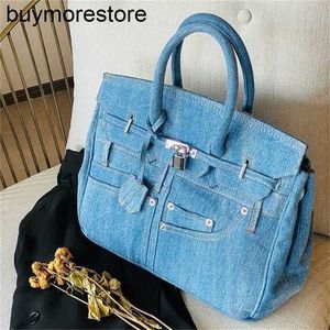 Borsa da donna Bkinns Borsa in denim Tela 7a Borse di qualità Borsa da donna Borsa rossa a tracolla messenger parodia tasca dei pantaloni orizzontale qq con qq