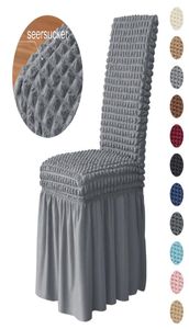 Okładka na krzesło 3D seercker długie okładki krzesełka na jadalnię ślub El Banquet Elastex Wystrój domu High Back 2205125844999