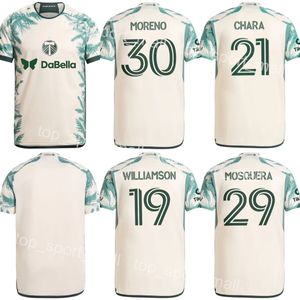 24/25 Portland Timbers Soccer 19 Eryk Williamson Jerseys 9 Felipe Mora 30 Santiago Moreno 27 Dairon Asprilla 29 Juan Mosquera 5 Claudio Bravo Football Shirt Kits