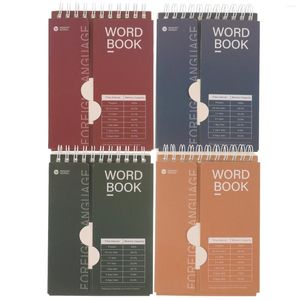 Engelsk titel: Planner Word Book Loose Leaf Notebook Korean Spiral Study Memo Note Mini Notebooks Pad