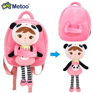 Plush Backpack Detachable Doll Toddler School Bag Girls Outdoor Travel Koala Panda Boy Kids Kindergarten 240223