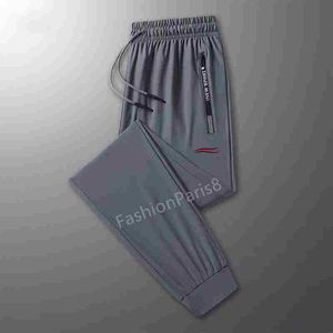 Spodnie męskie Paris Wave Designer Summer Ice Silk Spodnie Casual Oversizes Sport Noge Spodnie n Drukuj wiele dostępnych rozmiarów
