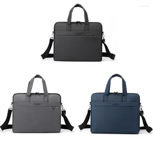 Aktentaschen 2024 Tragetasche Notebook Handtasche Nylon Laptop Computer Tasche Spritzwassergeschützt Tragbare Umhängetasche Schulter