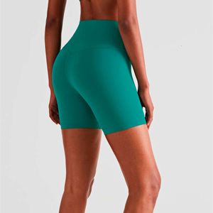 Lu Align Lemon Scrunch Yoga High Seamless Women Midje Sport Rune Fiess trepunkts leggings plus storlek Tight Cycling Shorts Jogger Gym