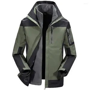 Men's Jackets 2024 Autumn Interchange Jacket Outer Outdoor Casual Three In One Or Two Set Top