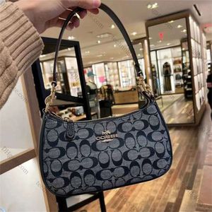 2023 Neuer Denim -Unterarm -Beutel Duftduft Breeden Ningfeng Single Schulter Crossbody Teri Doppel Frauen Nummer 7452