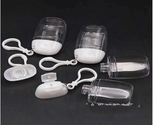 Hand Sanitizer Plastic Bottle 30 Ml Transparent Flip Hook Bottles Compact Lovely Jar Portable Student Travel Outdoors Key Rings 1 2234880