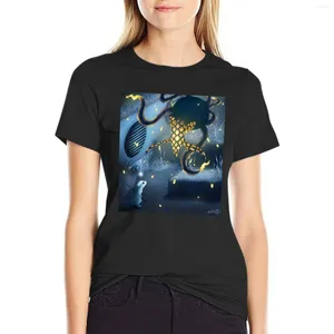 Polo da donna T-shirt Six Grains Of Gravel Camicia con stampa animalier per ragazze Camicette estive oversize Donna 2024