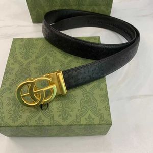 Cintura da uomo Cintura di design Cintura di lusso con fibbia automatica Donna Cintura nera Oro Argento Fibbia nera Moda Donna Larghezza 3,8 cm Nuovo 2024
