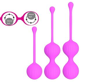 Güvenli Silikon Akıllı Top Kegel Balls Ben WA Yumurta Vajina Vajina Sıkma Egzersiz Seks Oyuncak Kadınlar Vajinal Geisha Ball4097564