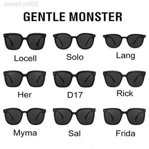 Gentle Monster Sunglasses Classic Brand Designer Women Fashion Elegant GM Men Vintage Solglas Korea Trendy Eyewear Glasses Oculos UV400 With Caseame6