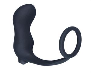 Männer Sexy Spielzeug Silikon Männlichen Prostata-massagegerät Cock Ring Anal Vibrator Butt Plug Masturbator Erwachsene Erotische Anal Sex Spielzeug für men1569121