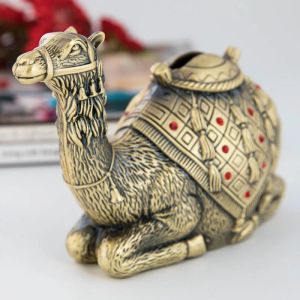 Pudełka dla dzieci monety dla zwierząt pudełko piggy bank pieniądze oszczędzanie pudełka brązowy kolor Creative Camel Design Vintage Home Decoration Box