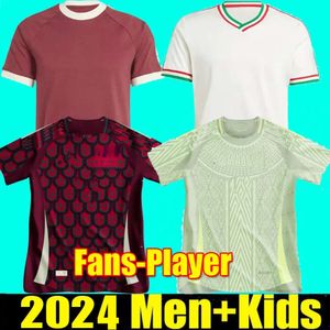 Mexico t shirt 2024 Copa America RAUL CHICHARITO Soccer Jerseys 2023 LOZANO DOS SANTOS 24 25 H.LOZANO Men Kids Football Shirts Uniforms Fans Player Version