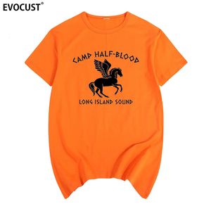 Camp Half Blood funnny parody short sleeve T-shirt Cotton Men T shirt TEE TSHIRT Womens unisex Fashion 240307