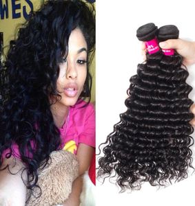 8A Brazilian Peruvian Malaysian Indian Straight Body Wave Loose Wave Kinky Virgin Human Hair Weaves Unprocessed Brazilian Remy Hai9946092