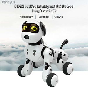 変換玩具ロボットプログラム可能なロボット犬2.4Gワイヤレスリモートコントロールインテリジェントトーキングロボット犬おもちゃの電子ペットおもちゃYQ240315