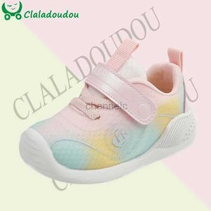 Pierwsze Walkers Claladoudou Baby Spring Walkers 2024 Nowe modne buty sportowe dla dziewcząt Toodler Boys Sofe Sole 0-3 lata do biegania dla dzieci 240315