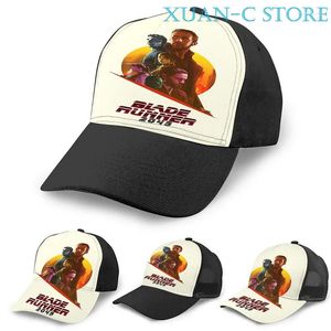 Мячовые кепки «Бегущий по лезвию 2049», баскетбольная кепка из фильма для мужчин и женщин, модная черная шляпа унисекс с принтом по всей поверхности, шляпа для взрослых