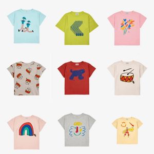 BC 24SS Kids Tees For Boys Girls Cute Print Kort ärm T -skjortor Baby Child Botton Tops Kläder UTVÄRDE KLÄDER 240307