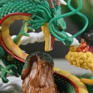 액션 장난감 그림 20cm z 애니메이션 피겨 Shenron Kalinta Cactus 및 Little Goku 액션 피겨 감소 된 조각상 모델 수집 가능한 장식 장난감