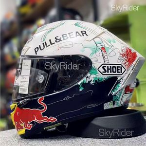 Full Face shoei X14 X-Fourteen MM93 Marquez graffiti ant redbu ll Motorcycle Helmet anti-fog visor Man Riding Car motocross racing motorbike helmet