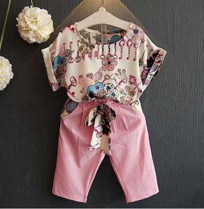 Summer Short Jumpsuits for Baby Girl Clothes Set Kids Clothes Toddler Girls Rompers Tracksuit For Children Clothing Pink 2 5 8 Y3093213