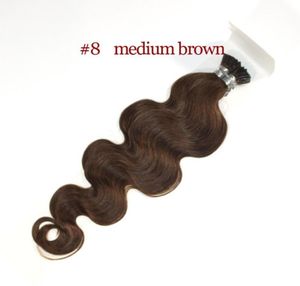 1803903924039039 1g strand nice color body wave i tip hair extensions 100s Color 1 4 8 27 100 remy human fusion 8395087