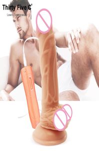 8039039 Super enorme dildo realistico 10 modalità vibratore altalena silocone pene Dong con ventosa GSpot masturbazione cazzo 8162368