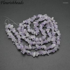 Loose Gemstones High Quality 5-8mm Natural Light Color Amethyst Purple Jade Irregular Shape Stone Chips Beads 1 Strand