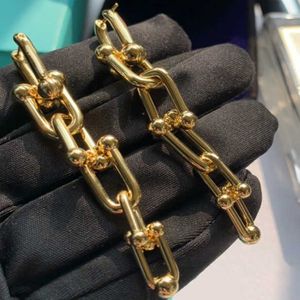Ювелирные изделия из чистого серебра 925 пробы для женщин, длинные серьги-цепочки Luxcy, вечерние изысканные костюмные серьги золотого цвета297a