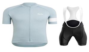 Conjuntos de corridas 2021 Rapha Team Cycling Jersey Summer Set Maillot Ropa Ciclismo 19D Pad Homens Roupas Bicicleta Terno Bicicleta Bib Shorts MTB8673214