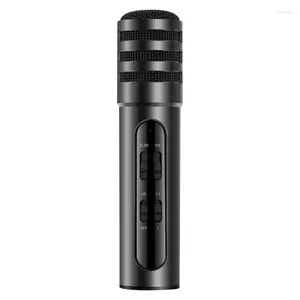 Microphones C6 Microphone Handheld Condenser Rechargeable Phone Computer For Live Broadcast Singing